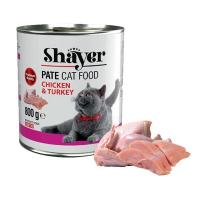 کنسرو گربه شایر با طعم مرغ و بوقلمون