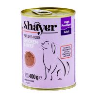 کنسرو سگ مرغ و گوشت ۴۰۰ گرمی شایر