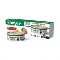 پک ۳ تایی شایر گوشت و مرغ