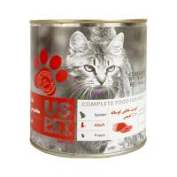 کنسرو گربه با طعم گوشت یو اس پت