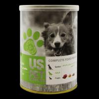 کنسرو سگ یو اس پت با طعم گوشت بره ،سیرابی و کدو حلوایی