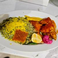 باقالی پلو با مرغ