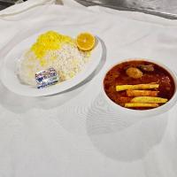 چلو خورشت قیمه سیب زمینی