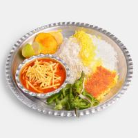 چلو خورشت قیمه سیب زمینی