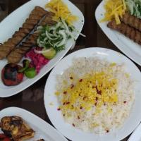 چلو کباب کوبیده معمولی