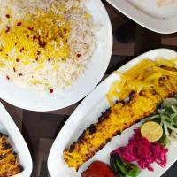 چلو جوجه کباب زعفرانی