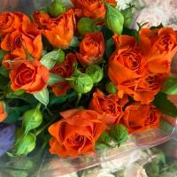 دسته گل رز مینیاتوری نارنجی