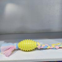 اسباب بازی سگ مدل پارچه ای همراه با توپ راگبی برند گود مود