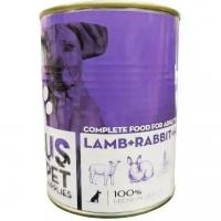 کنسرو پته سگ بالغ طعم بره و خرگوش و سبزیجاتus pet یو اس پت