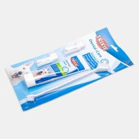 ست مسواک و خمیر دندان سگ با طعم نعنا برند تریکسی