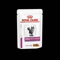 پوچ گربه بالغ رنال با طعم مرغ رویال کنین