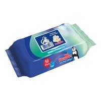 دستمال مرطوب پاکتی درب دار رایحه داو برندMr.panguinمستر پنگوئن