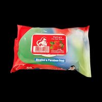 دستمال مرطوب پاکتی رایحه توت فرنگی برندMr.panguin مستر پنگوئن