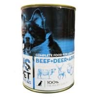 کنسرو پته سگ بالغ طعم گوشت گاو و گوزن و سیب us pet یو اس پت