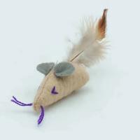 اسباب بازی گربه مدل موش نمدی کوچک پردار