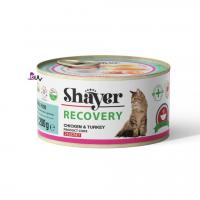 کنسرو گربه سوپ ریکاوری طعم مرغ و بوقلمون Shayer شایر 200 گرمی
