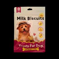 تشویقی سگ بیسکوئیت طعم شیر برند N4P ان فور پی 120 گرمی