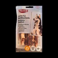 تشویقی فلورایدی دورپیچ گوشت گوساله و ماهی Trixie تریکسی 6 عدد