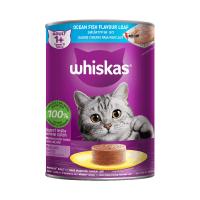 کنسروگربه بالغ پته ماهی اقیانوسی Whiskas ویسکاس وزن 400 گرمی