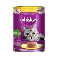 کنسرو گربه بالغ پته طعم مرغ برند Whiskas ویسکاس وزن 400 گرمی
