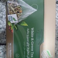 دمنوش مخلوط چای سبز و سفید مهرگیاه