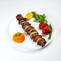 خوراک کباب بره با سبزیجات