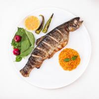 ماهی قزل آلا کبابی