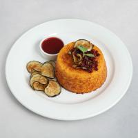 ته چین مرغ با سس زرشک