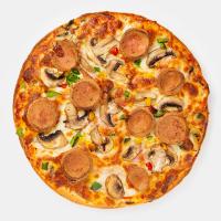 پیتزا قارچ و سوسیس (آمریکایی)