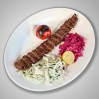 خوراک کباب کوبیده اقتصادی یک سیخ