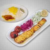 چلو جوجه کباب معمولی یک سیخ (ران)