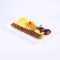 چلو کباب لقمه زعفرانی