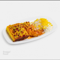 ته چین پلو با مرغ