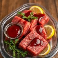 چنجه فیله گوسفندی باربیکیو 500 گرم - گوشت و مرغ دشت مغان (سمین مرغ)