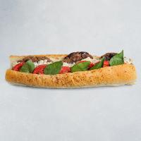 ساندویچ برگر گوشت تک نان بلند