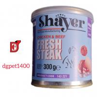 کنسرو سگ استیک مرغ و گوشت شایر