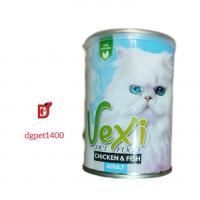 غذای کنسروی گربه وکسی پته مرغ و ماهی 400 گرم
