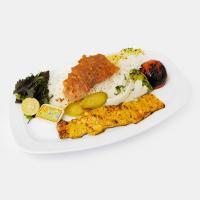 چلو جوجه کباب سینه مرغ