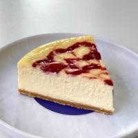 چیزکیک رز بری و شکلات سفید