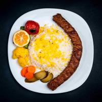 چلو کباب لقمه زعفرانی مخصوص