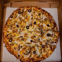 پیتزا مرغ و قارچ