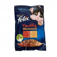 پوچ گربه فلیکس طعم مرغ و گوشت گاو (ترکیه)