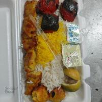 چلو جوجه کباب زعفرانی