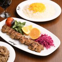 چلو جوجه کباب ترش یک سیخ