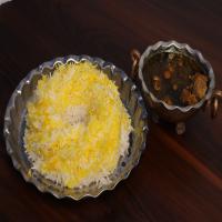 چلو خورشت قورمه سبزی