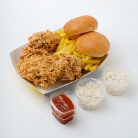 مرغ سوخاری سه تکه