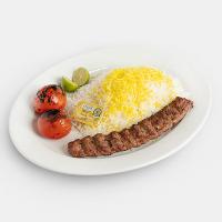 چلو کباب کوبیده اقتصادی یک سیخ