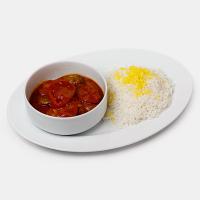 چلو خورشت بادمجان اقتصادی