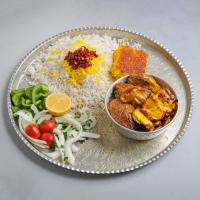 چلو خورشت جوجه بادمجان
