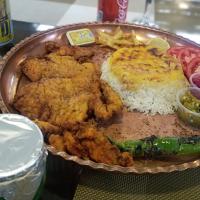 چلو شنیسل مرغ